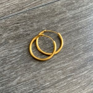 🎁 $3 ADD ON Gold Plated Hoop Earrings